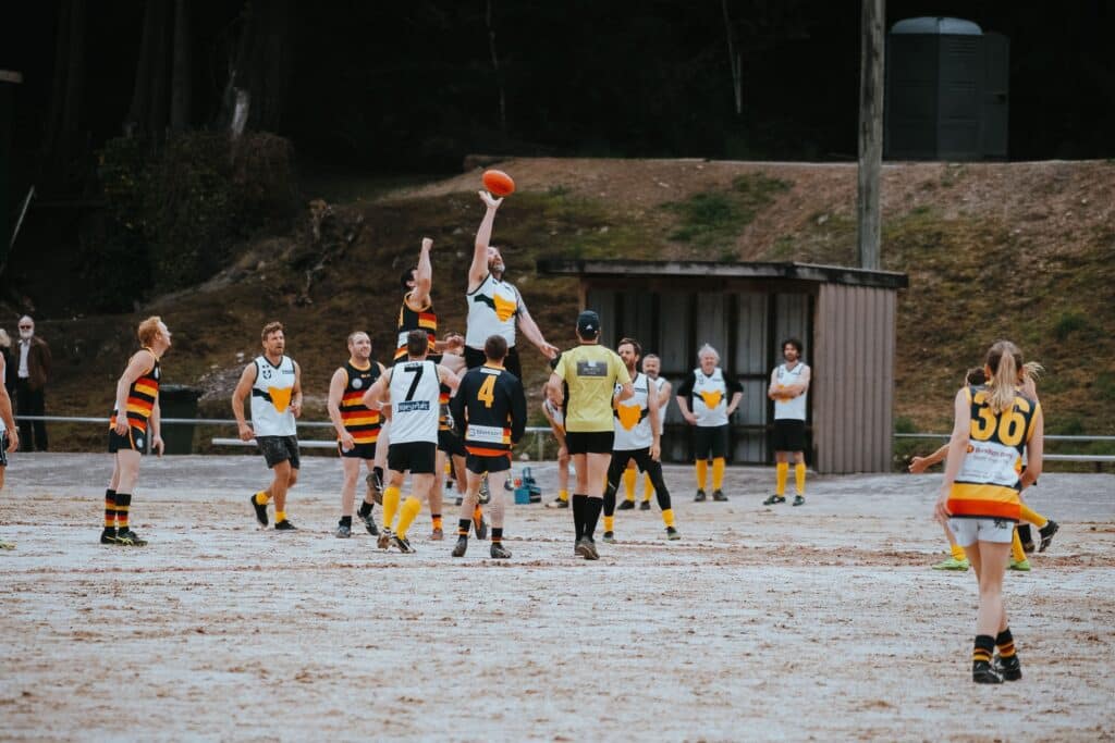 Playing football on the Queenstown oval - We are Explorers